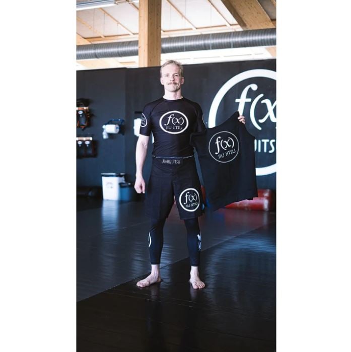 FX jiujitsu modeling poster boy moustache Palokka oma vaatemerkki